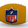 NFL.jpg STL file NFL BALL KEY RING SAN FRANCISCO 49ERS WITH CONTAINER・3D printing template to download