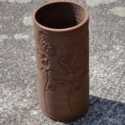 Vase with a design, meteoGRID