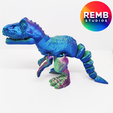 Trex-Remb-Studios-10.png Динозавр Flexi T-Rex | Articulated Trex NO support