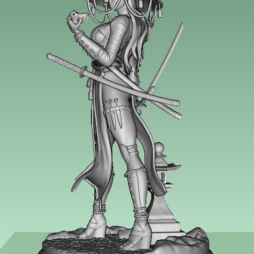 Girl Samurai 3D model