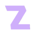 Z.stl Letters and Numbers BACK TO THE FUTURE Letters and Numbers | Logo