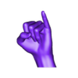 3_SubTool4.stl HAND SIGN LANGUAGE ALPHABET I,J,K,L