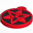 2021-05-16-(1).png STL file Keychain SHARINGAN Sasuke everlasting・3D printer model to download