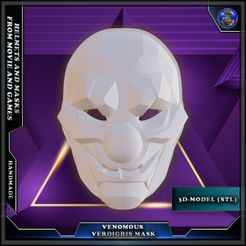 PAYDAY-3-VENOMOUS-VERDIGRIS-MASK-001-CRFactory.jpg 3D-Datei Giftige Verdigris-Maske.・3D-druckbare Vorlage zum herunterladen