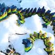 Gem-5.jpg Gemstone Dragon, Softer Crystal Dragon, Cinderwing3D, Articulating Flexible Dragon, Print-in-place, NO supports!