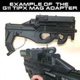 6-G11-exemple.jpg UNW P90 styled Bullpup for the Tippmann 98 Custom NON-Platinum edition (the DOVE tail version)
