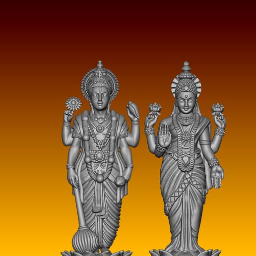 3d image of vishnu