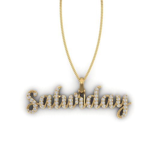Saturday Pendant 3D model
