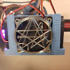 Elder Sign Fan Cover for Minimus Hotend Shroud