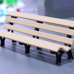 IMG_0170.JPG Free STL file Garden Bench・3D printable model to download