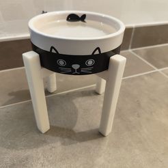 IMG20230915200929.jpg STL file Cat bowl base・3D printer model to download