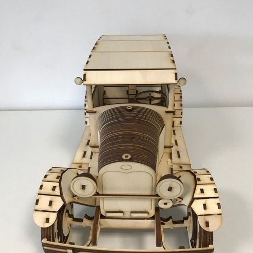 🚙 Ford Model A 1927 Wooden Model Kit・ 3D File for CNC machining - Laser ...