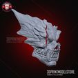 Kaiju_No_8_Half_Mask_Jujutsu_Kaisen_3D_Print_Model_STL_File_05.jpg Kaiju No 8 Half Mask Cosplay - Kafka Hibino Monster 8