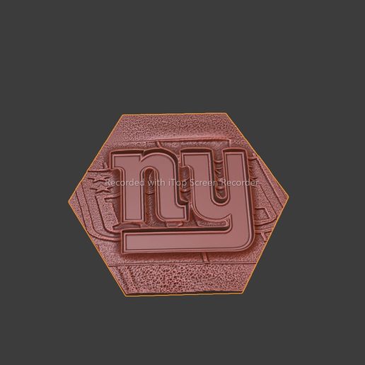 Football NFL Wall Deco NY 3D model