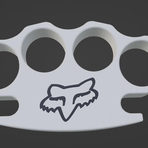 🦊 Nudillos Fox Racing・Archivo 3D para Impresión 3D・Cults