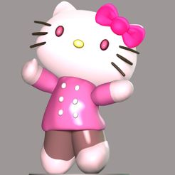 3D file Hello Kitty - Halloween custom・3D print model to download