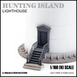 HUNTING ISLANI LIGHTHOUSE 1/160 (N) SCALE @ AROscale by OSCAR BALLESTEROS L64 X W82 X H284 (mm) 3D file HUNTING ISLAND LIGHTHOUSE - N (1/160) SCALE MODEL LANDMARK・3D printable model to download