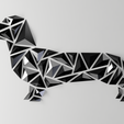geometric-dog_dachshund_gloss.png Geometric dog wall art - “Dachshund style”