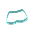 2.png Jean Shorts Cookie Cutters | STL Files