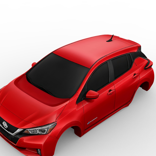 Nissan Leaf 2017 – Detailed 3D Electric Hatchback Body Model