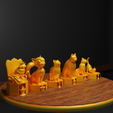 2c.png Dog Versus Cat Figure Chess Set Pet Character Chess Pieces