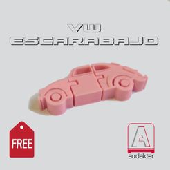 VW-ROSADO-FREE.jpg Free STL file VW BEETLE - FLEXI DESIGN・3D printer design to download, Audakter