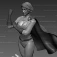 powergirl9.jpg Power Girl Fan Art Statue 3d Printable