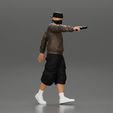 3DG-0003.jpg gangster homie in mask walking and holding gun sideways