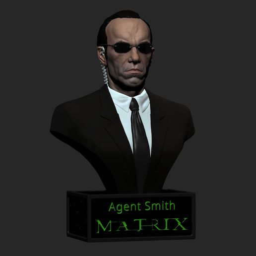 👤 AGENT SMITH - MATRIX・ STL File for ・Cults