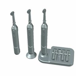 1_12-Toothbrush.jpg Fichier STL 1:12 Brosse à dents électrique・Modèle pour imprimante 3D à télécharger