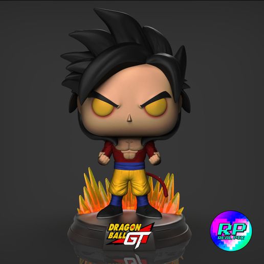 Figurine Custom Funko Pop! Goku SSJ4, édition Limitée à 3 Exemplaires + Hardcase