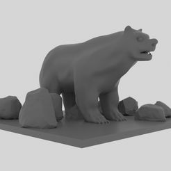 Bear-2.jpg Télécharger fichier STL Ours • Objet pour imprimante 3D, elitemodelry