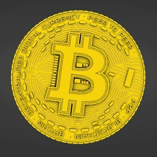 bitcoin 3D model