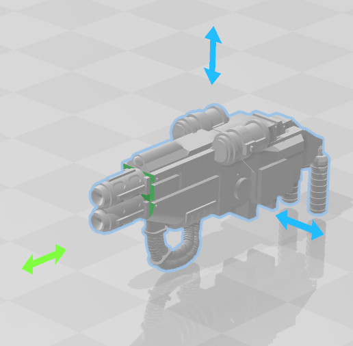 Heresy heavy melta for attack bikes and speeders - 3D model önizlemesi