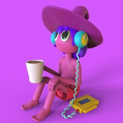 render clancy.jpg Archivo STL clancy de the midnight gospel・Objeto imprimible en 3D para descargar
