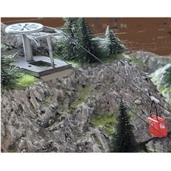 Telepherique3.jpg STL-Datei Seilbahn oder Gondelbahn Maßstab Z 1/220 (telepherique / telecabine z scale cable car Spur Z Telephärisch Seilbahn)・3D-druckbare Vorlage zum herunterladen