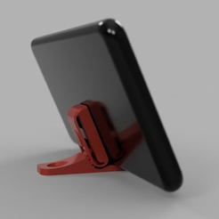 KeyRing_Phone_render_v1_2018-Jun-15_08-50-20PM-000_CustomizedView14261562480.png Free STL file Keyring Phone stand with Adjustable angle・3D printable design to download