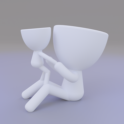 MotherandSon.png Download STL file Mother's Day Robert Pot - Mother and Son • Model to 3D print, Bertotto3D