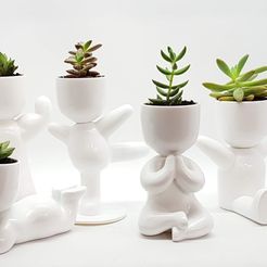 20190519_162815.jpg STL file meditating boy fat potted plants and stl for 3D printing・3D print design to download