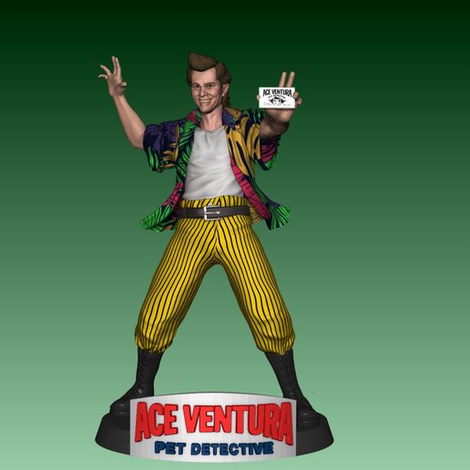 ♠️ Jim Carrey Ace Ventura Figurine・ STL File for 3D printing・Cults