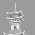 2.png ancient chinese tower, japan, 3D printed tower model
