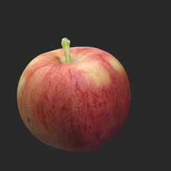 Apple1.png 3D file Two Textured Apples・3D printing template to download