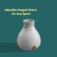 2.png Seagull Flower Vase – 3 Sizes, Customizable, Easy Assembly