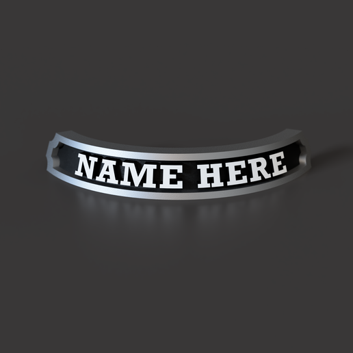 Customizable nameplate for miniatures + Blood bowl regular players and numbers