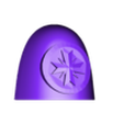 Shields_and_PadsCube_252.stl Templar Shoulder Armour PT2- the Sequel