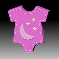 BabyClothes.jpg Archivo STL ROPA DE BEBÉ CHAMPÚ SÓLIDO Y MOLDE PARA BOMBA DE JABÓN・Modelo para descargar e imprimir en 3D