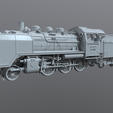 tbrender_Viewport.png Steam engine - Locomotive - DRG Class 24 - DR BR 24 - DR-Baureihe 24 - Super highly detailed model