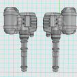 CarapaceWeapon-7.jpg 28mm Stubby Gatling Weapon For Smaller Knight Carapace