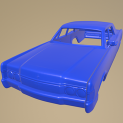 d16_013.png STL file Lincoln Continental sedan 1968 PRINTABLE CAR BODY・3D printable model to download