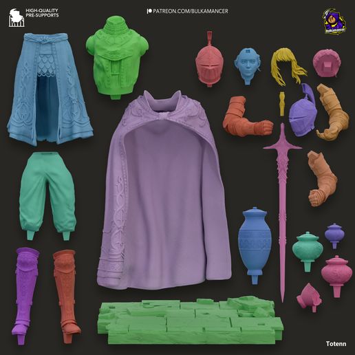 Leda_exploded.jpg Aguja Caballero Leda | Anillo Elden | 220mm